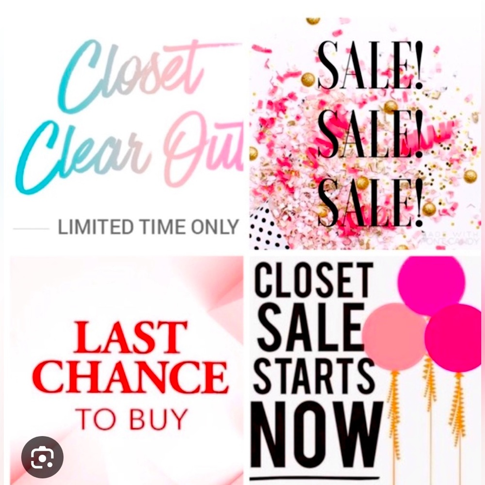 Whole closet is on sale now! love offers so feel free to send 1 Happy shopping!